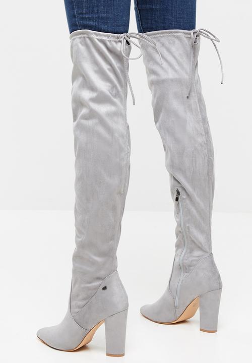 Miss Black - Tonic over the knee boot - grey