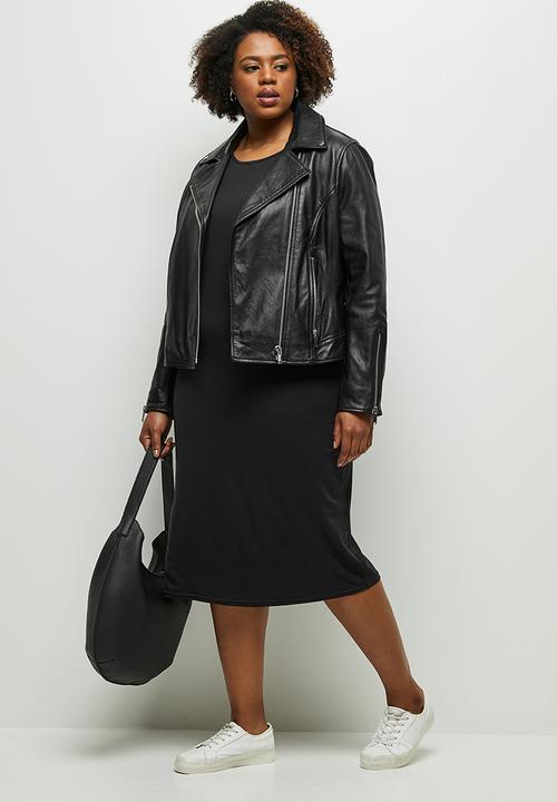 edit Plus - Midi tank dress - black