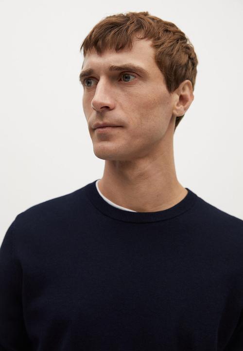 MANGO - Sweater ten - navy