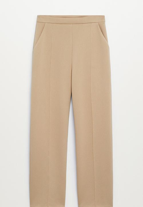 MANGO - Trousers tammy - light beige
