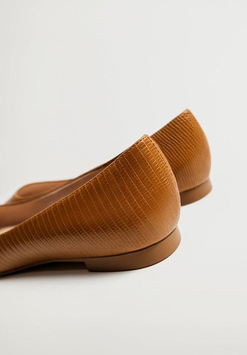 MANGO - Leeds pump - medium brown