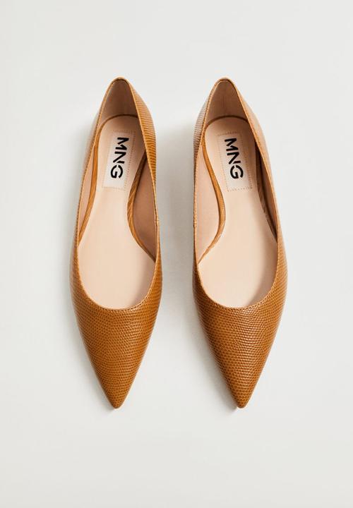 MANGO - Leeds pump - medium brown