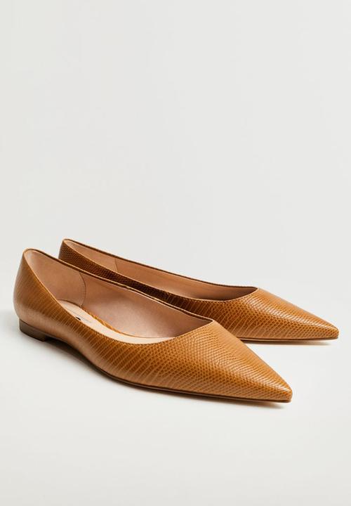 MANGO - Leeds pump - medium brown