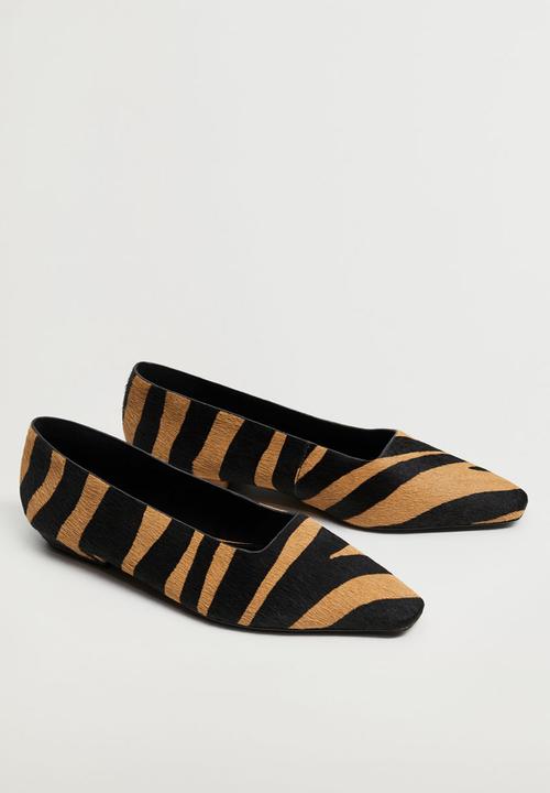 MANGO - Hold leather pump - brown & black 
