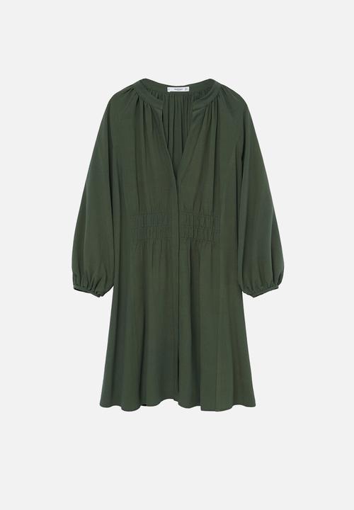 MANGO - Dress smiths - dark green