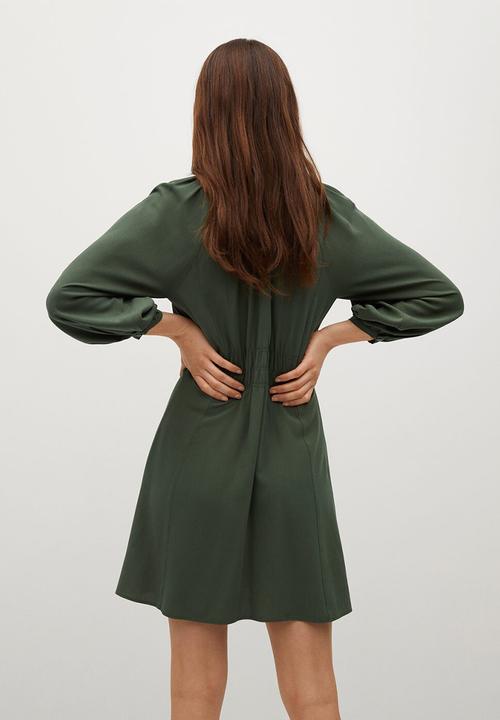 MANGO - Dress smiths - dark green