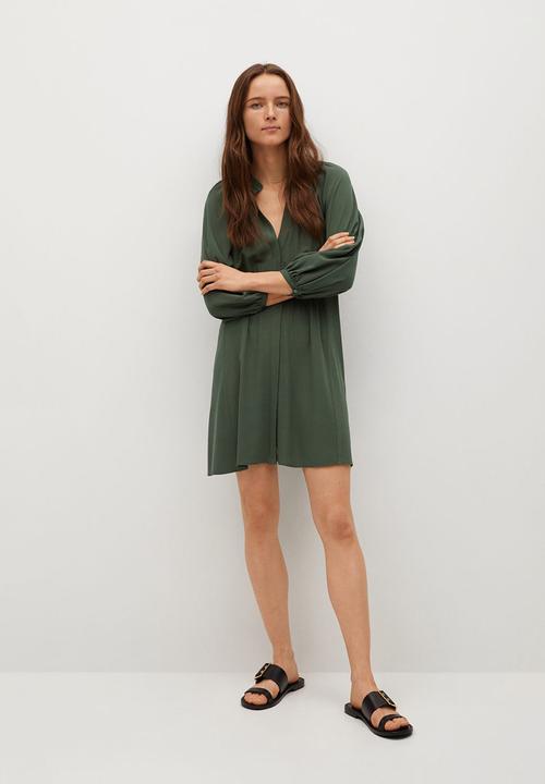 MANGO - Dress smiths - dark green