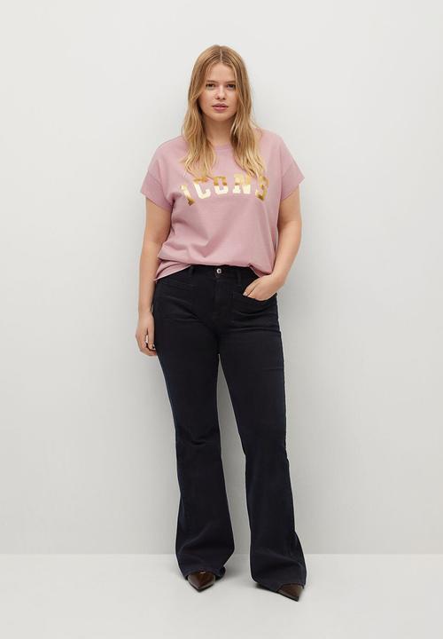 Violeta by Mango - Plus t-shirt icons - pink