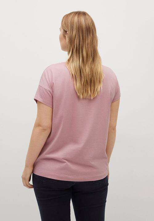 Violeta by Mango - Plus t-shirt icons - pink