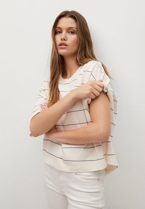 MANGO - T-shirt madrid - natural