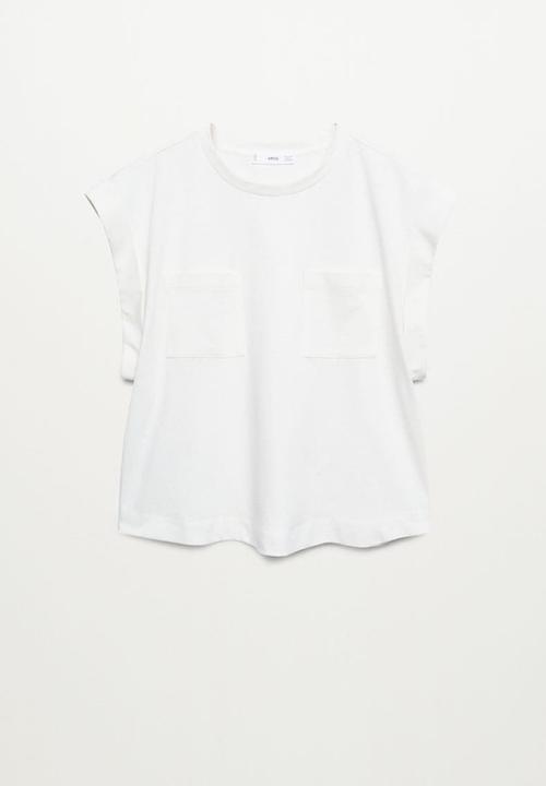 MANGO - T-shirt anie - white