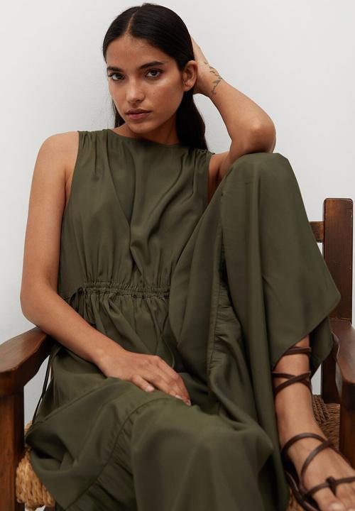 MANGO - Dress abril  - green 