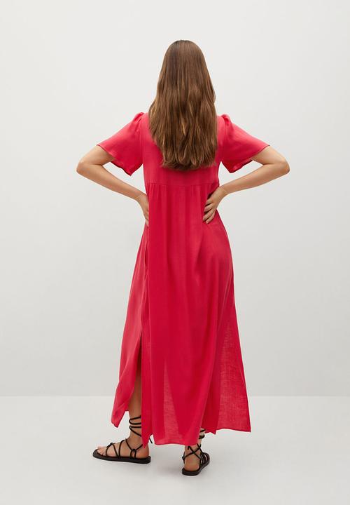 MANGO - Dress sugar - red