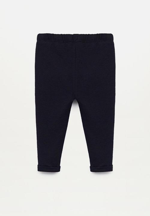 MANGO - Trousers tato - black