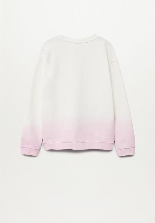 MANGO - Extreme sweatshirt  - pastel purple & white 