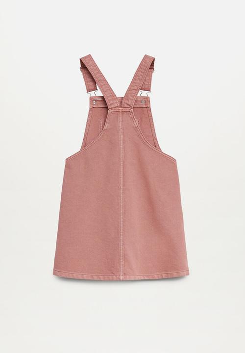 MANGO - Shaila dungaree dress - pink