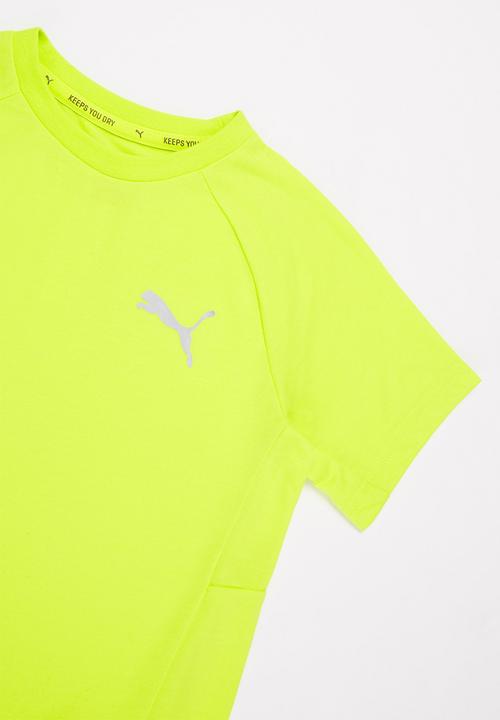 PUMA - Evostripe tee - neon yellow 