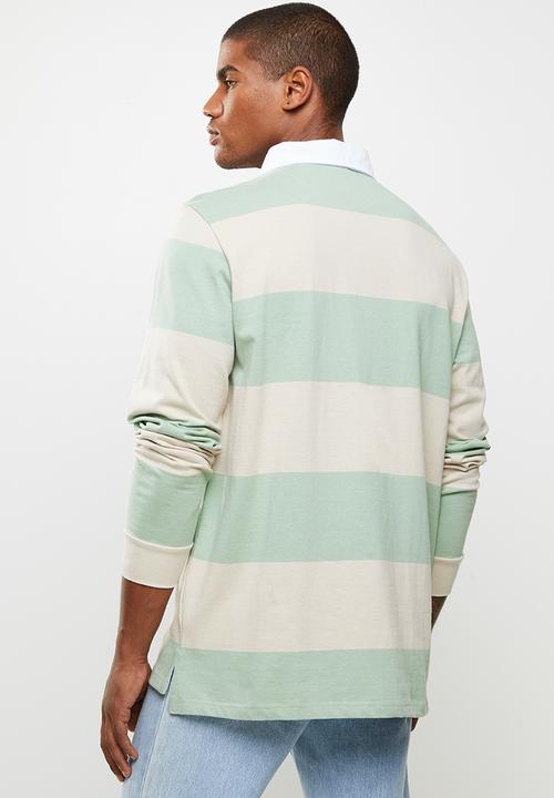 Cotton On - Rugby long sleeve polo - multi
