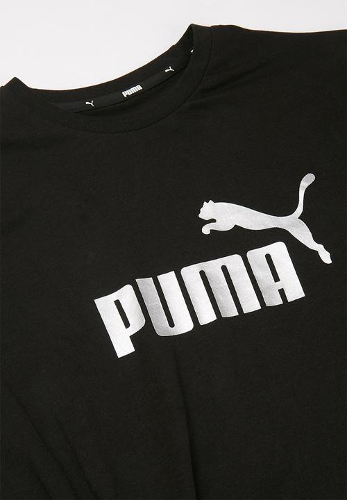 PUMA - Ess+logo silhoutte tee - black