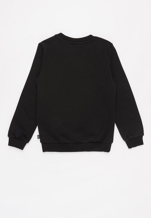 PUMA - Ess big logo crew - black