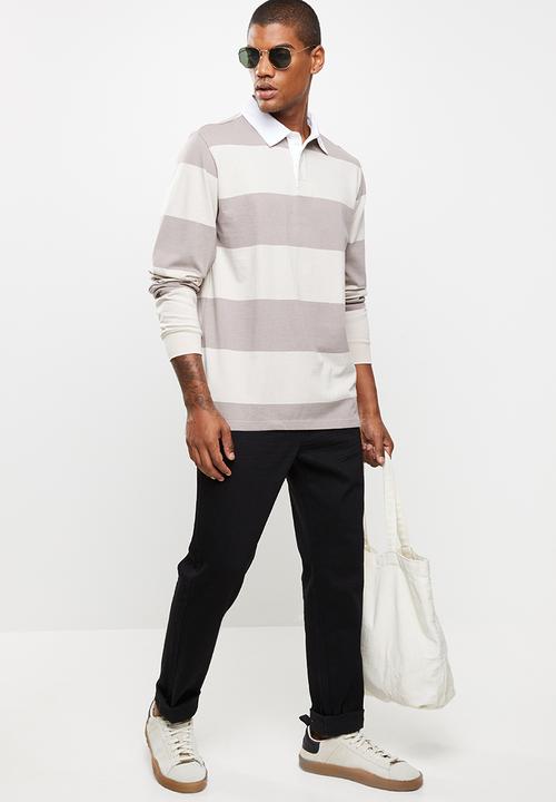 Cotton On - Rugby long sleeve polo - multi