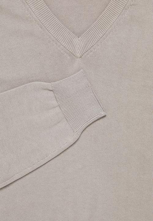Superbalist - Basic vee neck slim fit knit - light grey