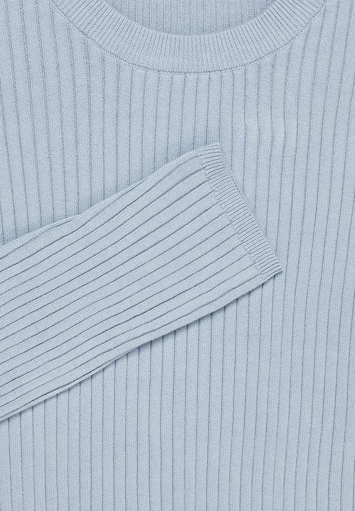 Superbalist - Slim fit ribbed crew neck knit - pale blue
