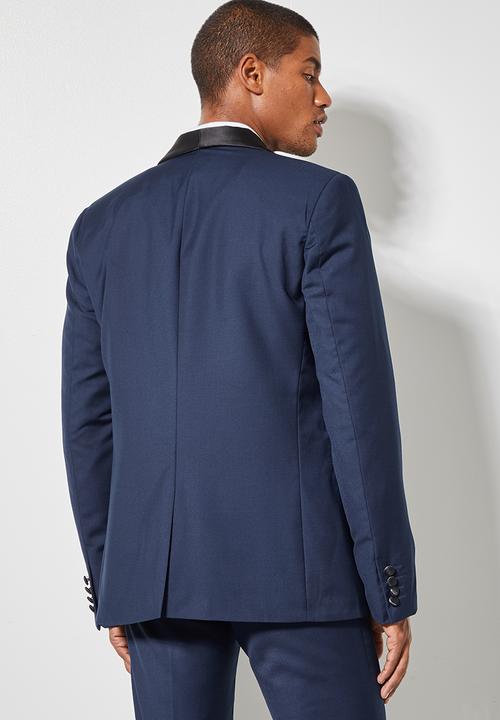 Superbalist - Don fashion slim fit 1-button double vent blazer - navy