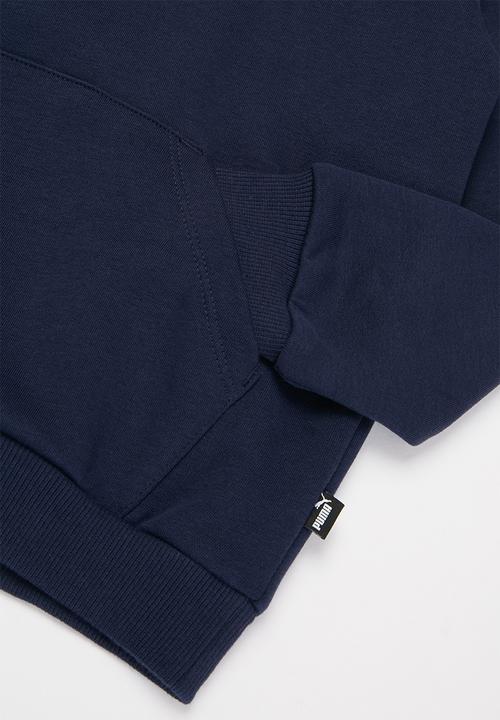 PUMA - Ess big logo hoodie fl - navy