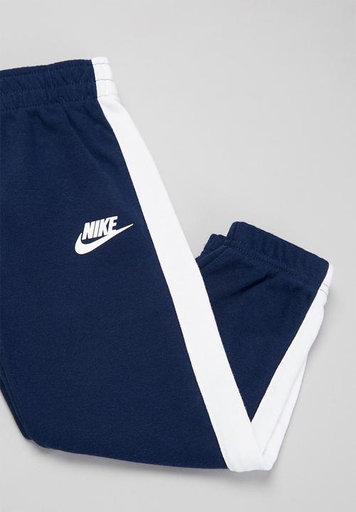 Nike - Nike boys color block fleece crew set - blue & white 