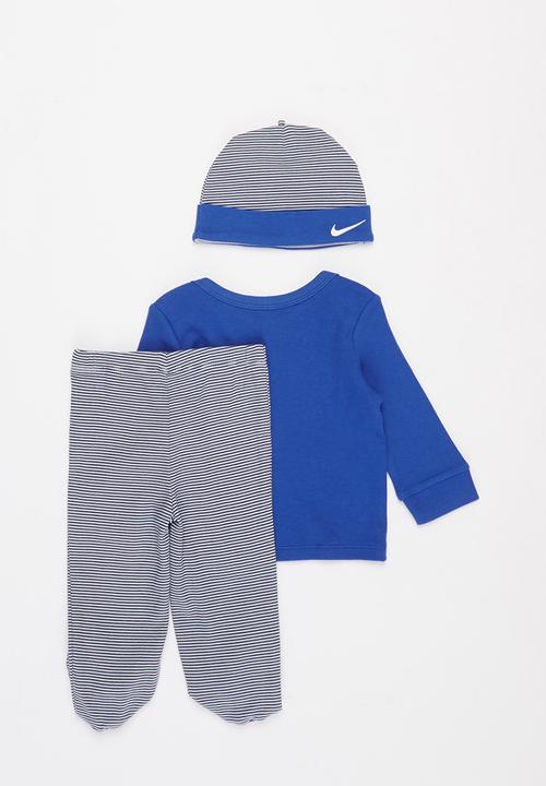 Nike - Nike swoosh aop 3 piece set - blue 