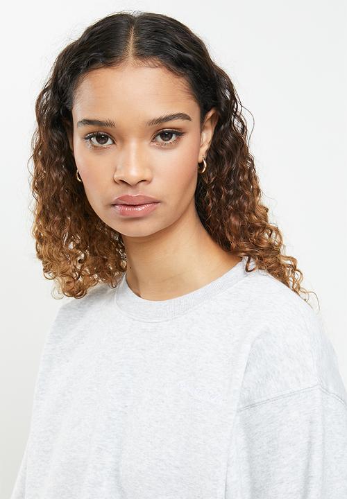 Cotton On - Graphic classic cropped crew - grey