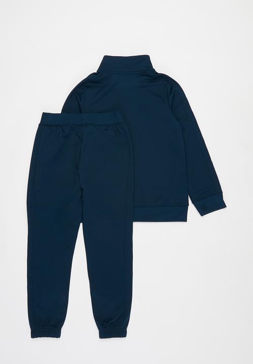 Under Armour - UA boys knit tracksuit - navy & white