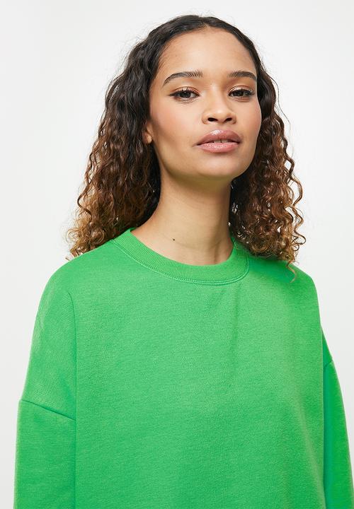 Cotton On - Lifestyle long sleeve crew top - green emerald