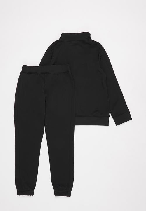 Under Armour - UA boys knit tracksuit - black & white