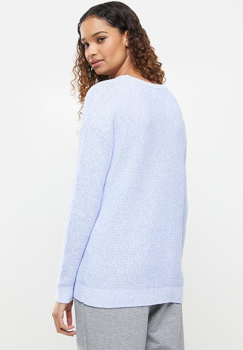 Cotton On - Cotton pullover - blue & white 