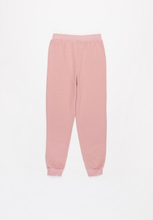 Pop Candy - Girls 2 pack joggers - pink & navy