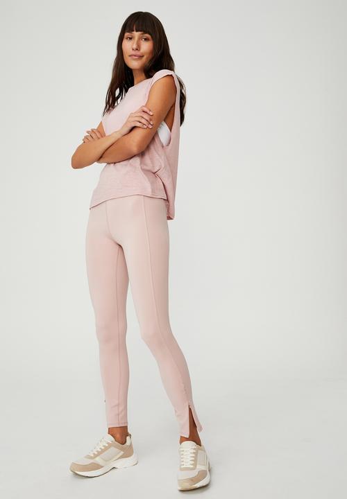 Cotton On - The elite full length tight - almond pink