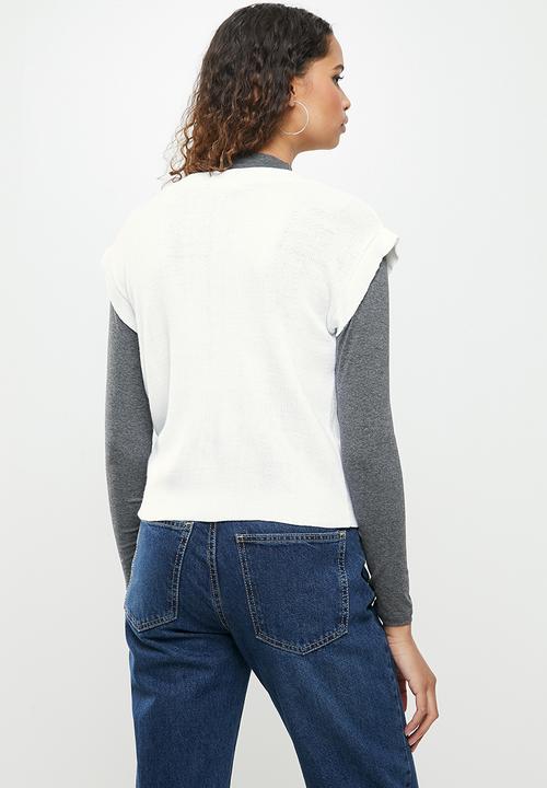 Blake - Sleeveless vest - white