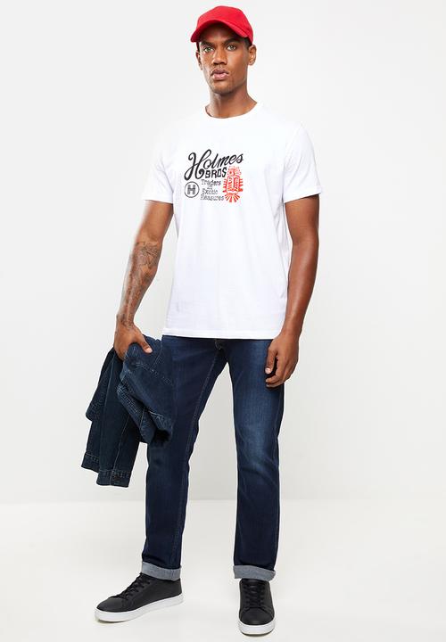 Holmes Bro's - Exotic pleasures ss tee - white