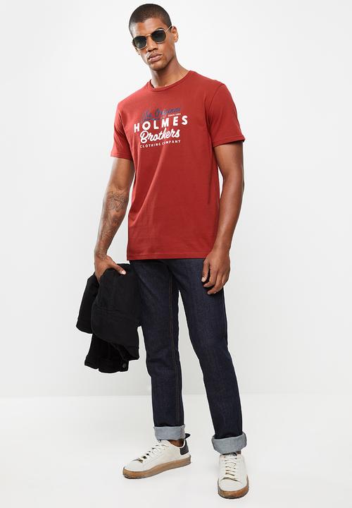 Holmes Bro's - Original holmes ss tee - dark red