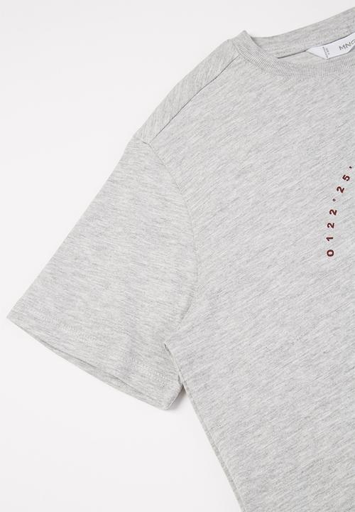 MANGO - Citie short sleeve tee - grey 