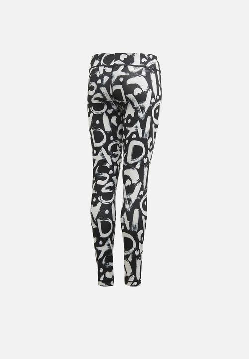 adidas Originals - Aop legging - black/white