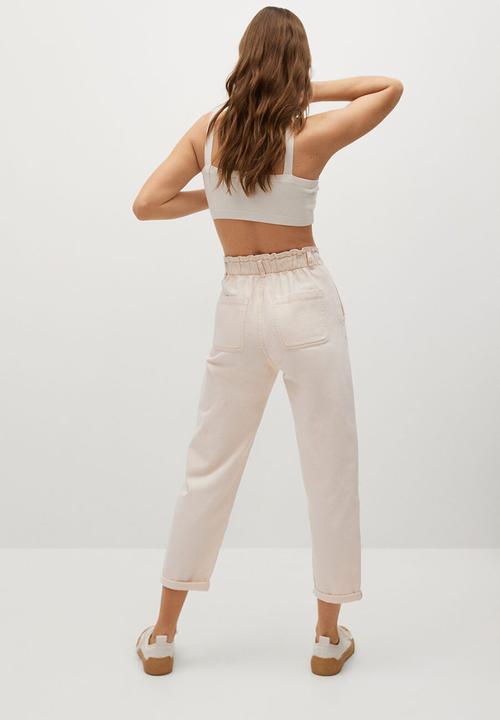 MANGO - Jeans sira - neutral
