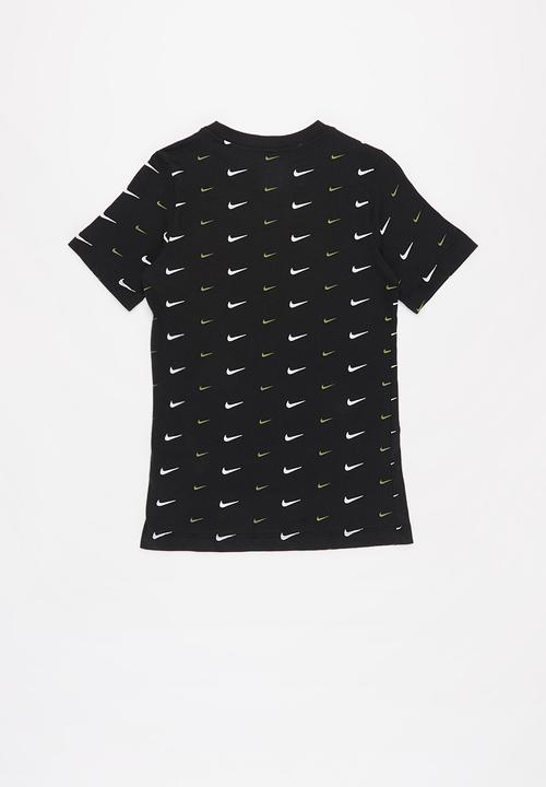 Nike - Nsw tee swoosh aop - black