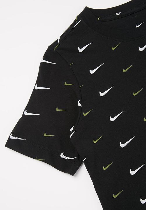 Nike - Nsw tee swoosh aop - black