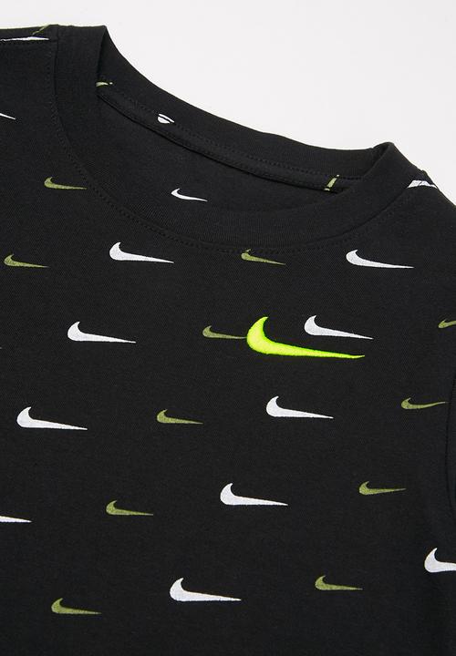 Nike - Nsw tee swoosh aop - black