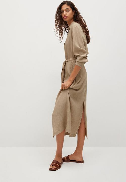MANGO - Dress nina - light beige