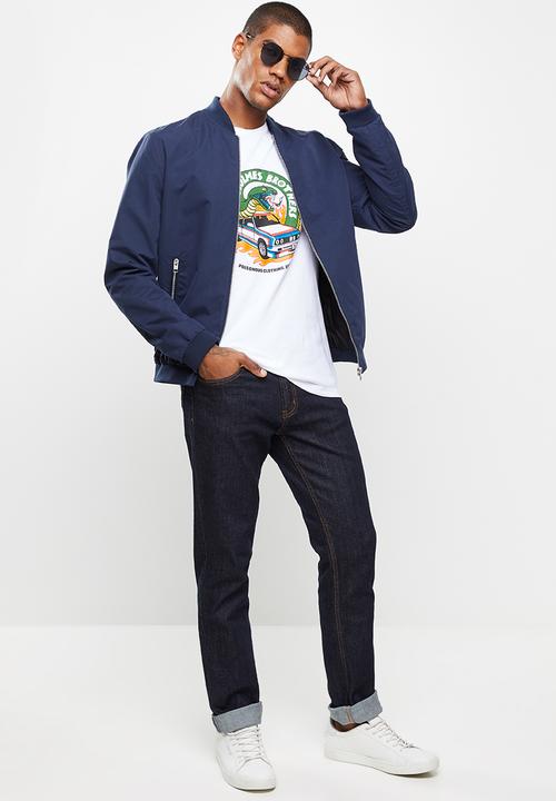 Holmes Bro's - Flaming short sleeve tee - white