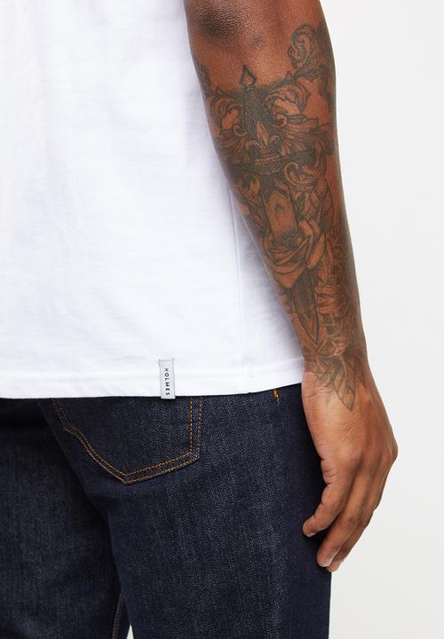 Holmes Bro's - Flaming short sleeve tee - white